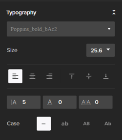 All typographic styling changes 