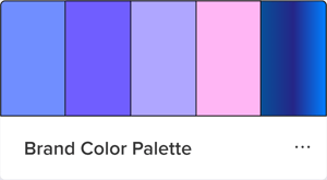 Gradient color palette