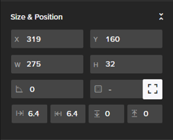 Size and position stylling option