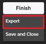 highlighting export option